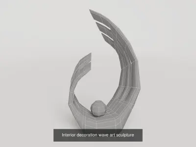 Interior design art objects 3D Model Collection