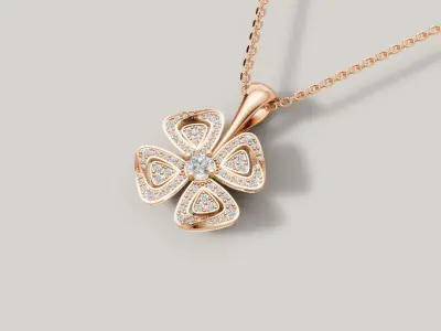 Flower Fiorever Pendant 3d print model C 71 3D print model