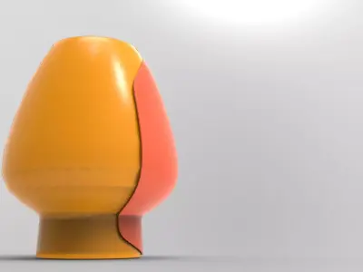 Bumpy Vase Low-poly 3D model