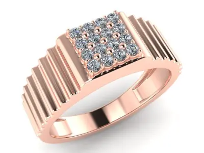 light weight gold diamond rings-C111116SKCH2025990-wt-5-10 3D print model