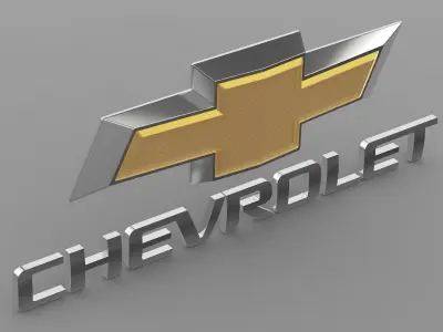 chevrolet logo 3D model from CGTrader