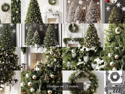 Christmas set  3D Model Collection
