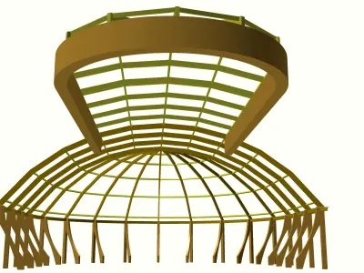 construction of the dome 3D model