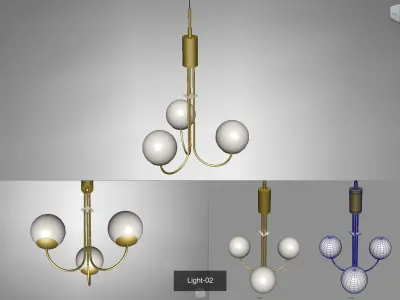 Hanging Lights 3D Model Collection
