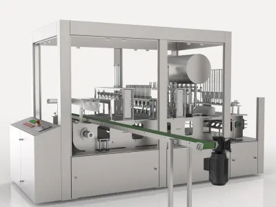 6 Nozzle Filling Machine For Cups 3D print model