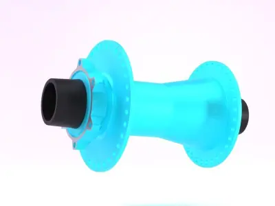 Bicycle wheel hub  AR VR model Low-poly 3D model