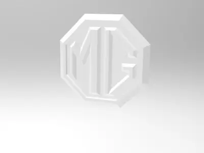 MG logo 3D print model