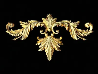 10 high-quality decors for furniture ornaments 3D model