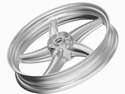 Stylish Motorcycle Wheel Rim 3D print model
