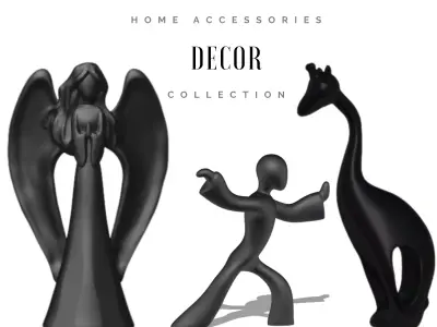 Decor figure 3D Model Collection