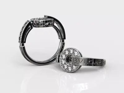 3d model ring Bulgari 3D print model