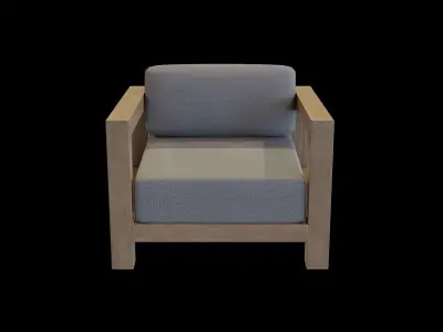 Veroda Angle Sofa 04 Low-poly 3D model
