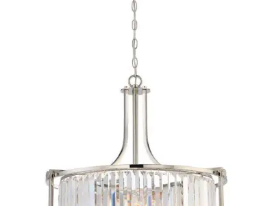 Bunton 4 - Light Crystal Drum Chandelier - 2 colour 3D model