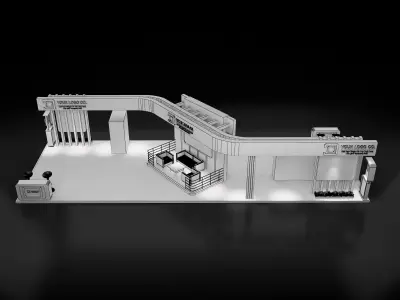 Booth Exhibition Stand a 618 3D model