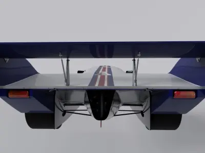 Porsche 962 C Short Tail SPORT CAR VINTAGE  Low-poly 3D model