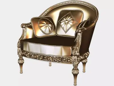 Carved sofa for cnc 1 3D model