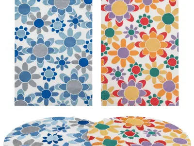 Rugs No 733 Low-poly 3D model