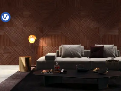Contemporary Living Room 3D model