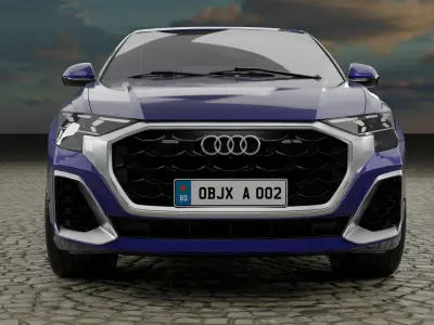 Audi SQ8 55 TFSI 2024 3D model