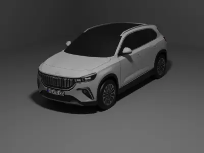 2023 TOGG T10X Low-poly 3D model