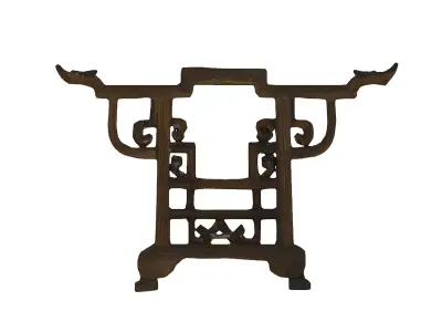 Ancient Chinese brush holder Low-poly 3D model