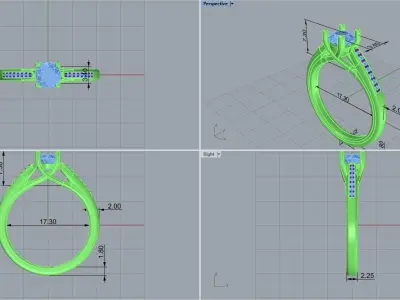 ring code  467 3D print model