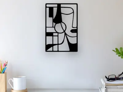 Abstract Wall Art 3D print model 28