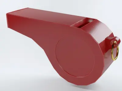 Whistler Signal device Warning device Free low-poly 3D model