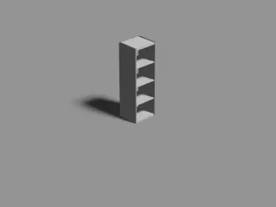 Ikea shelves set Free low-poly 3D model