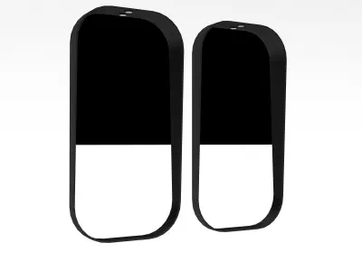 modern mirror 3D Low-poly 3D model