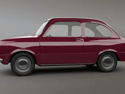 Fiat 850 3D model