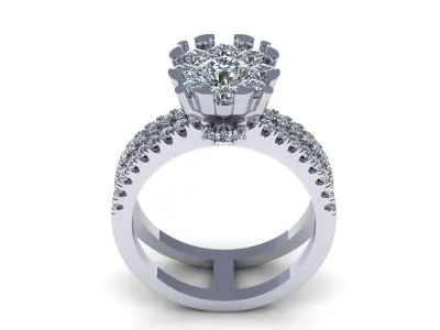 Woman Wedding Ring 273 3D print model