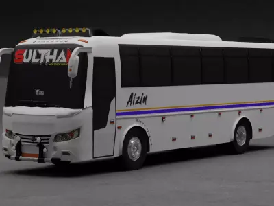 ZedOne BUS HIGH QUALITY 3D MODEL 3D model