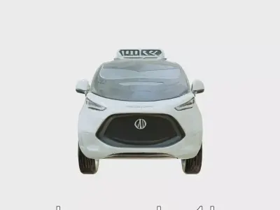 Futuristic Flying Taxi Concept Car 3D Model Low-poly 3D model