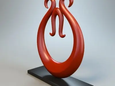 Abstract Figure m012 P 3D print model