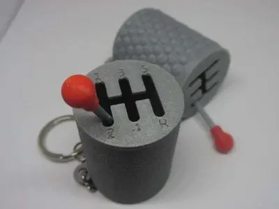 Gearshift  Keyring - 3D Printing  Model 3D print model