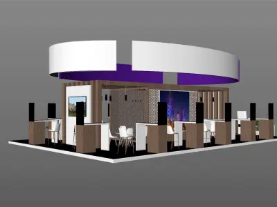 STAND CORPARATION Low-poly 3D model