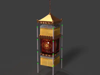 Chinese palace lantern   3D model get