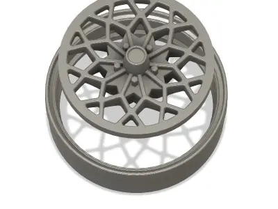 3D printable Trans Am Honeycomb wheel  3D print model