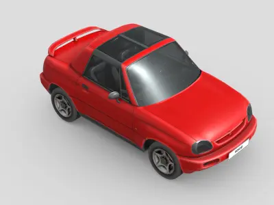 Suzuki X90 1996 Low-poly 3D model