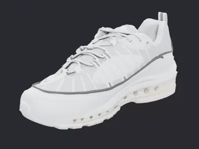 Nike Air Max 98 sneakers Low-poly 3D model