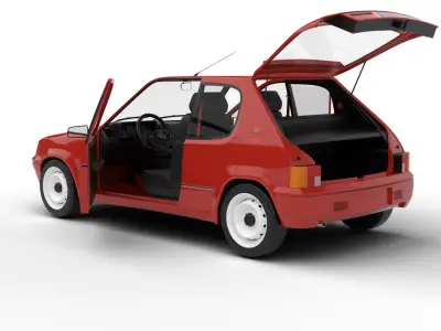 Peugeot 205 Rallye 1 3 1991 HQ 3d model 3D model