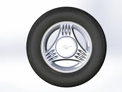 Wheels for scale model Mustang Mk4 1995 15inch 3D print model