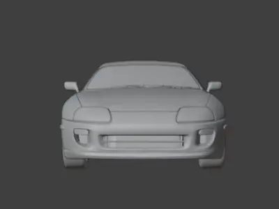 Toyota Supra 1998 Low-poly 3D model