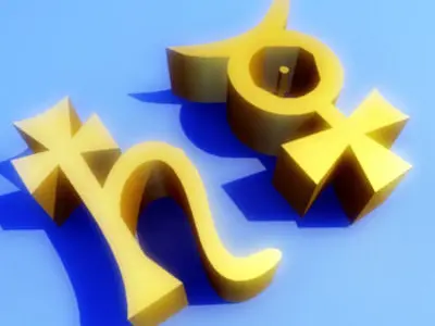 Zodiac Magic Symbols 3D model