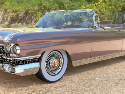 1959 Cadillac Eldorado  Low-poly 3D model