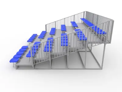 Bleachers 25 3D model