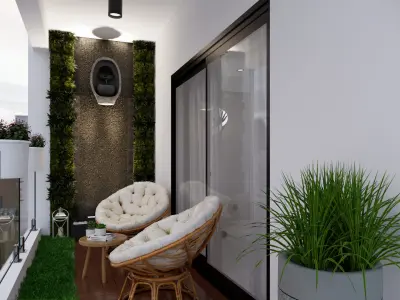 african style livinroom 3D model
