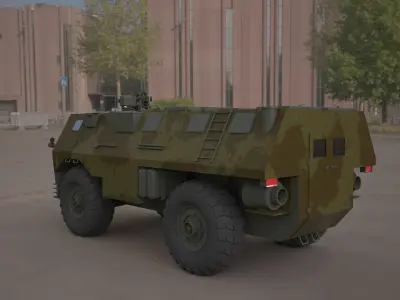VAB VTT 4X4 military vehicle 3d model 3D model