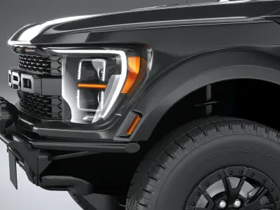 F150 Raptor R 2023 short 3D model